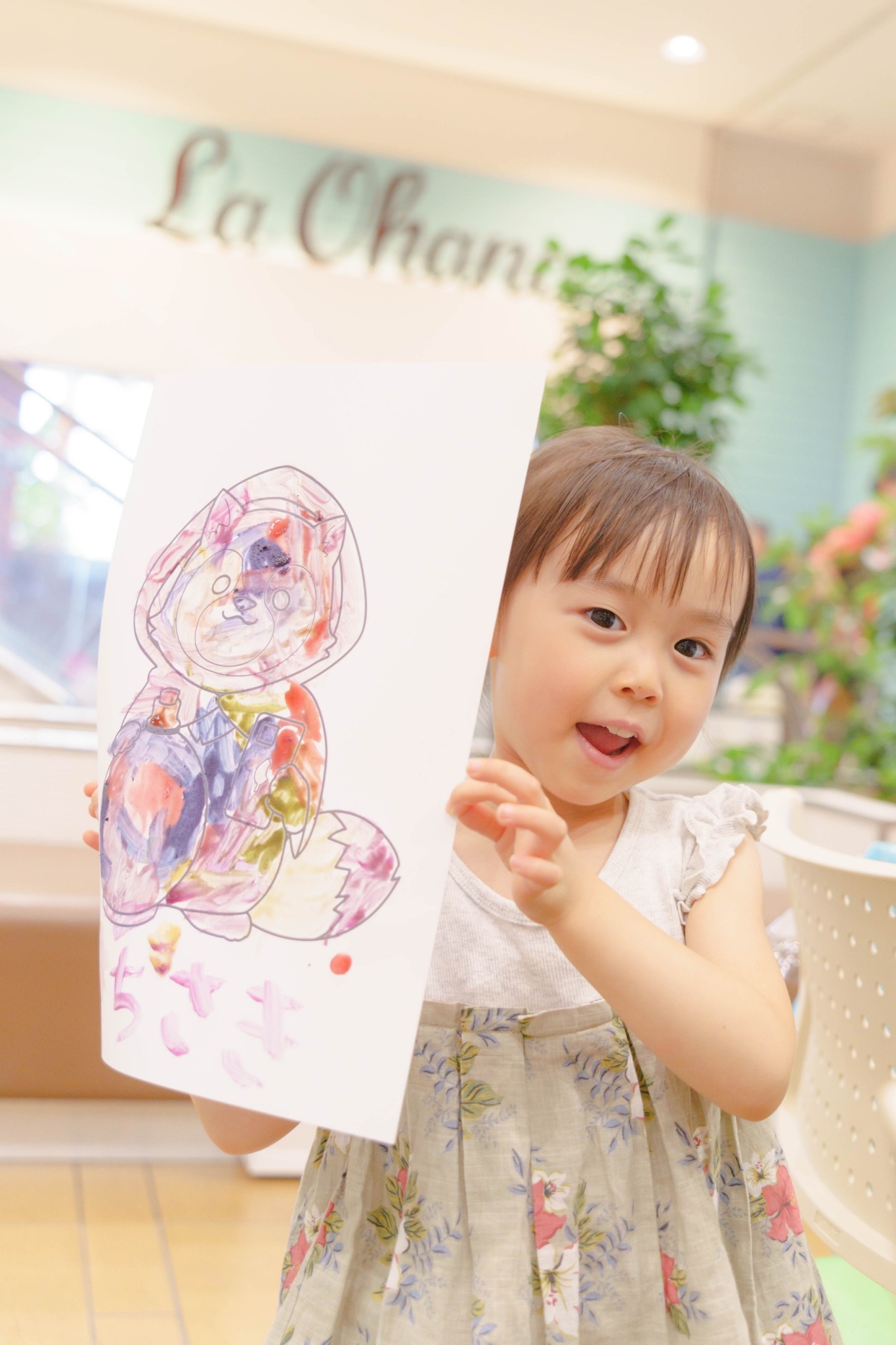 おやさい絵の具のぬりえワークショップ