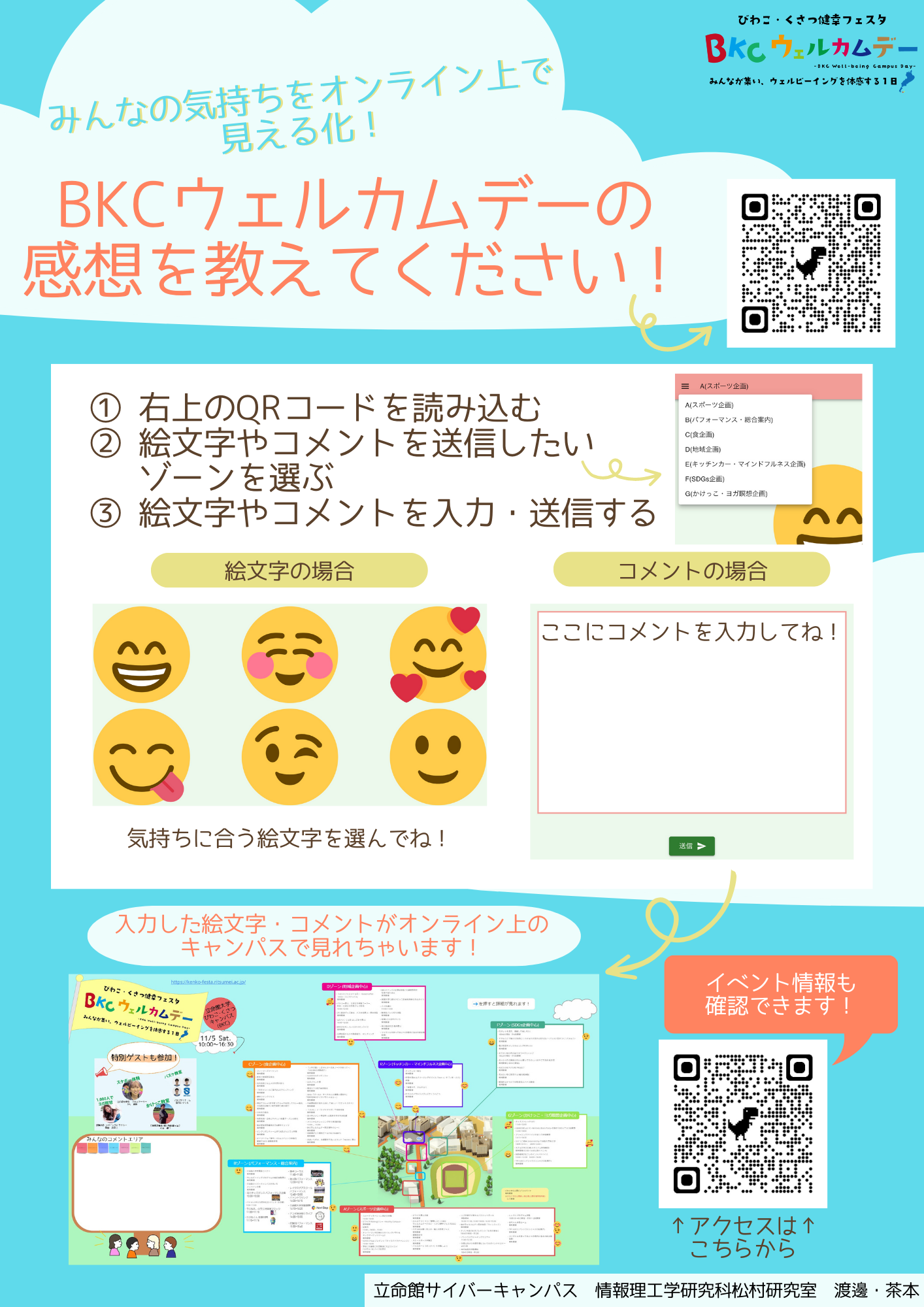 立命館サイバーキャンパスを用いたオンライン会場