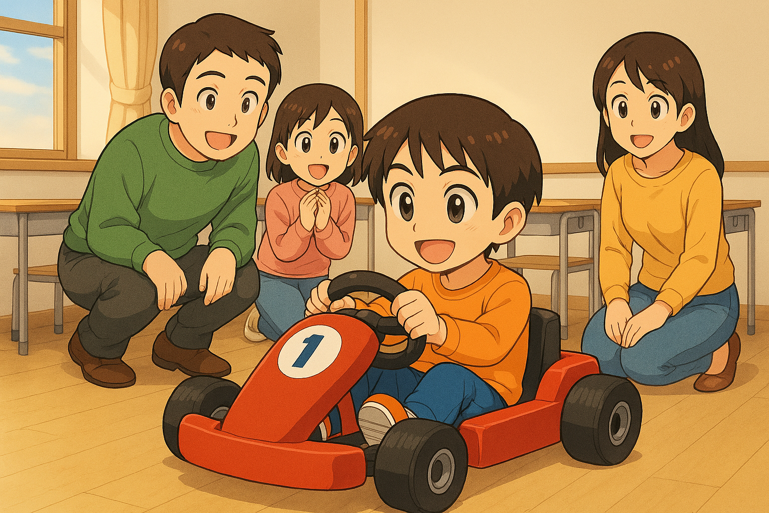 自動車や車いすの自動運転のためのレーダー技術体験